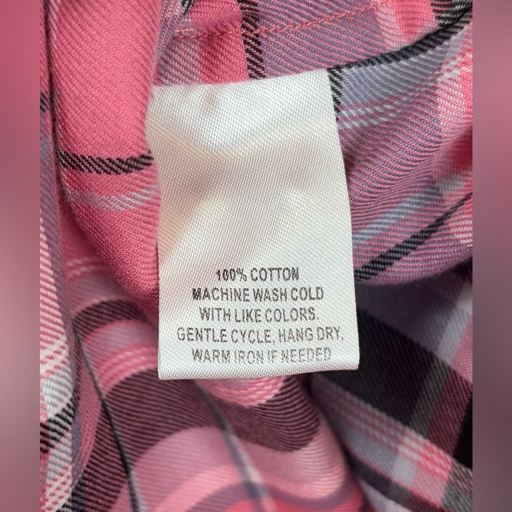 NEW UNTUCKit Florio 100% Cotton Long Sleeve Button Up Pink Plaid Shirt 0‎ 1031 - Picture 5 of 7